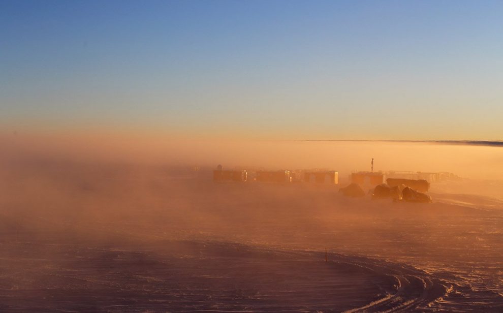 Nebel in der Antarktis