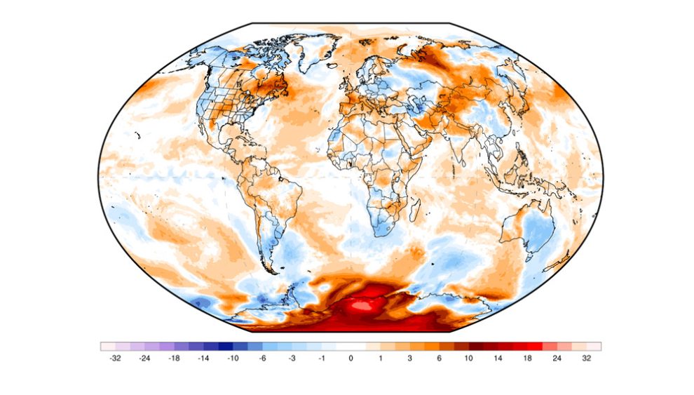 Temperaturanomalien am 29. Juli 2024