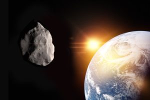 Asteroid und Erde