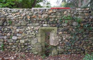 Foto eines Teils der Gartenruine von Bosham