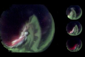 Aurora und weiße Flecken