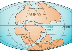 Laurasia und Gondwana