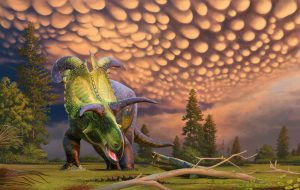 Lokiceratops in seinem Lebensraum