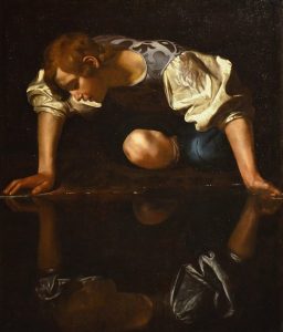 Gemälde Narcissus von Caravaggio