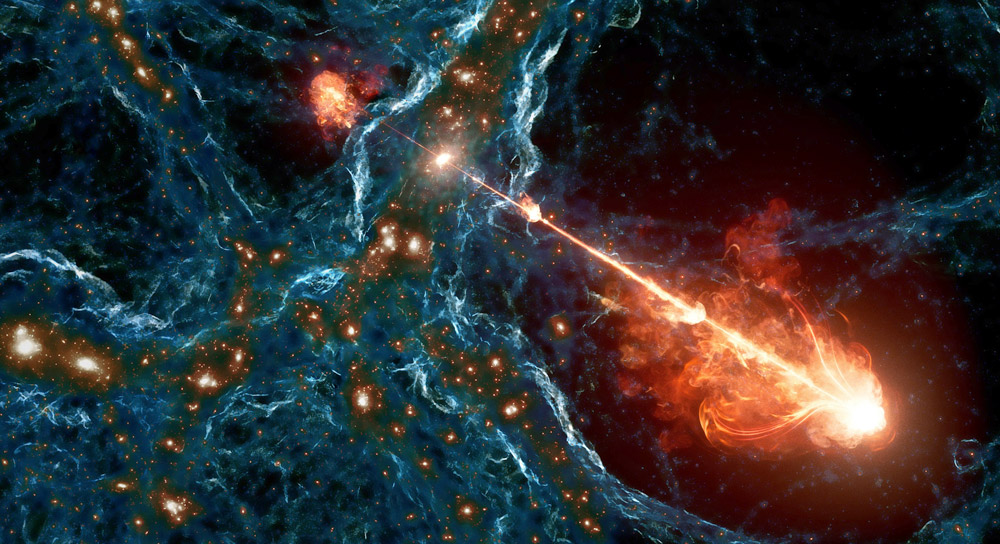 Longest jets in the universe discovered – giant particle streams as long as 140 Milky Way galaxies in a row